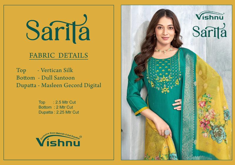 Vishnu sarita online wholesale dress material surat